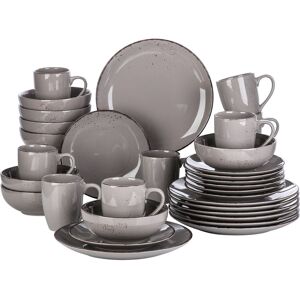 Vancasso 32 Piece Dinnerware Set, Service for 8 Grey 32
