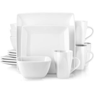 Vancasso Soho 16 Piece Dinnerware Set, Service for 4 White 16