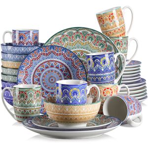 Vancasso 32 Piece Dinnerware Set, Service for 8 Assorted 32