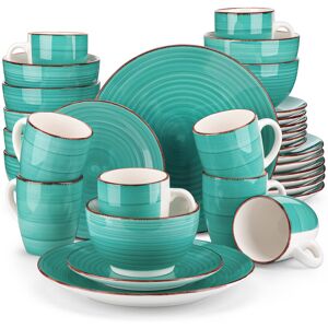 Vancasso 32 Piece Dinnerware Set, Service for 8 Turquoise 32