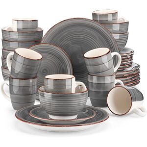 Vancasso 32 Piece Dinnerware Set, Service for 8 Grey 32