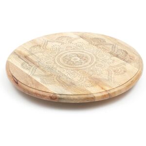 World Menagerie Mango Wood Lazy Susan Brown 45.97cm W X 45.97cm L X 6.10cm H World Menagerie Mango Wood Lazy Susan Brown 45.97cm W X 45.97cm L X 6.10cm H