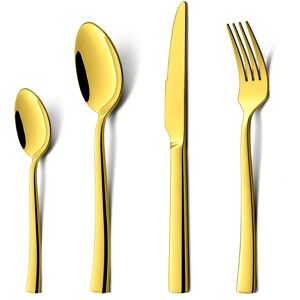 Fairmont Park Westervelt 16 Piece Stainless Steel Cutlery Set , Service for 4 Gold 16 Fairmont Park Westervelt 16 Piece Stainless Steel Cutlery Set , Service for 4 Gold 16