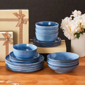 Vancasso 16 Piece Dinnerware Set - Service for 4 Blue 12 Vancasso 16 Piece Dinnerware Set - Service for 4 Blue 12