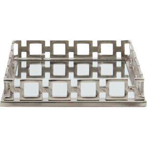Canora Grey Warrensville Vanity Tray Silver 33cm W X 33cm D X 6cm H Canora Grey Warrensville Vanity Tray Silver 33cm W X 33cm D X 6cm H