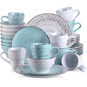 Vancasso 32 Piece Dinnerware Set, Service for 8 Blue;Beige 32 Vancasso 32 Piece Dinnerware Set, Service for 8 Blue;Beige 32