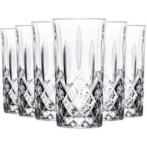 RCR Crystal - Orchestra Cut Glass Highball Cocktail Glasses Tumblers Set - 396ml Clear 12 RCR Crystal - Orchestra Cut Glass Highball Cocktail Glasses Tumblers Set - 396ml Clear 12