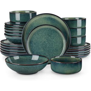 Metro 24 Piece Dinnerware Set - Service for 6 Green 24 Metro 24 Piece Dinnerware Set - Service for 6 Green 24