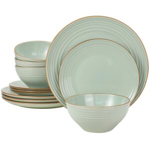 17 Stories 12 Piece Stoneware Dinnerware Set - Service for 4 Light Green 12 17 Stories 12 Piece Stoneware Dinnerware Set - Service for 4 Light Green 12