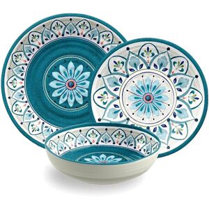 Latitude Vive Mauricio 12 Piece Melamine Dinnerware Set Blue 1 Latitude Vive Mauricio 12 Piece Melamine Dinnerware Set Blue 1