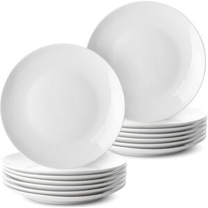 17 Stories Bujanov Porcelain Dinnerware - Set of 18 White 18 17 Stories Bujanov Porcelain Dinnerware - Set of 18 White 18