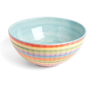 Beachcrest Home Chidsey Ceramic Deep Serving Bowl Blue;Green;Red;Yellow;Orange;Purple 31cm W Beachcrest Home Chidsey Ceramic Deep Serving Bowl Blue;Green;Red;Yellow;Orange;Purple 31cm W