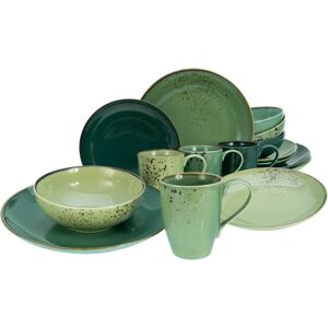 Creatable Nature Collection 16-piece Green Dishware Set for 4 Creatable Nature Collection 16-piece Green Dishware Set for 4