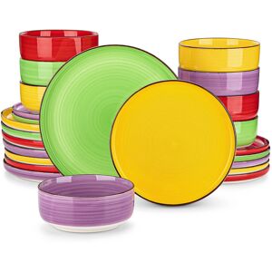 Vancasso 24 Piece Dinnerware Set - Service for 8 Orange/Red 24 Vancasso 24 Piece Dinnerware Set - Service for 8 Orange/Red 24