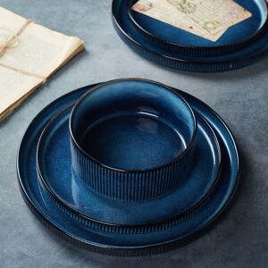 Brambly Cottage 12 Piece Stoneware Dinnerware Set - Service for 4 Nebulas Blue 12 Brambly Cottage 12 Piece Stoneware Dinnerware Set - Service for 4 Nebulas Blue 12