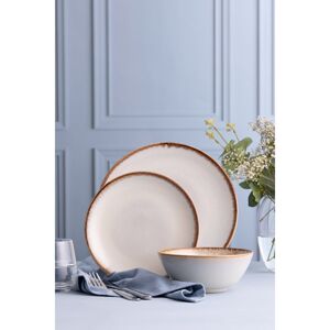 Mason Cash Reactive 12pc Dinner Set Cream 12 Mason Cash Reactive 12pc Dinner Set Cream 12