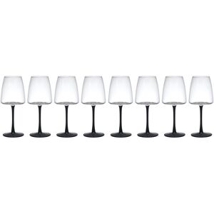 Mikasa Palermo White Wine Glass Set, Set of 8 Elegant Crystal Glassware, 400ml Clear Mikasa Palermo White Wine Glass Set, Set of 8 Elegant Crystal Glassware, 400ml Clear