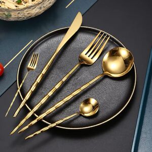 Canora Grey Celina 30 Piece Cutlery Set , Service for 6 Gold 30 Canora Grey Celina 30 Piece Cutlery Set , Service for 6 Gold 30