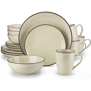 Vancasso 16 piece dinnerware set, service for 4 Beige 16 Vancasso 16 piece dinnerware set, service for 4 Beige 16