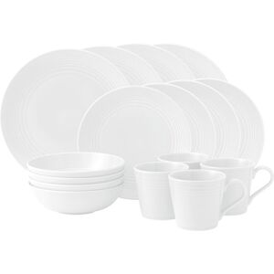 Royal Doulton, Gordon Ramsay Maze - 16 Piece Dinnerware Set, Service for 4 White 16 Royal Doulton, Gordon Ramsay Maze - 16 Piece Dinnerware Set, Service for 4 White 16