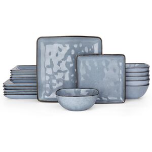 Fairmont Park 18 Piece Stoneware Dinnerware Set - Service for 6 Blue 18 Fairmont Park 18 Piece Stoneware Dinnerware Set - Service for 6 Blue 18