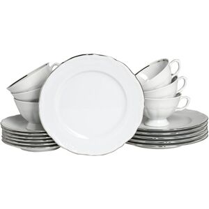 Creatable Maria Theresia 18 Piece Porcelain Dinnerware Set - Service for 6 White 18 Creatable Maria Theresia 18 Piece Porcelain Dinnerware Set - Service for 6 White 18