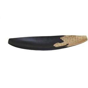 Mercer41 Borrero Stainless Steel Oval Decorative Bowl in Gold/Black Black;Gold 1 Mercer41 Borrero Stainless Steel Oval Decorative Bowl in Gold/Black Black;Gold 1