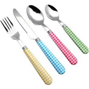 Brambly Cottage Otway 24 Piece Cutlery Set , Service for 6 Blue/Green/Yellow 24 Brambly Cottage Otway 24 Piece Cutlery Set , Service for 6 Blue/Green/Yellow 24