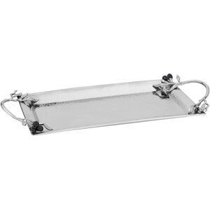 Rosalind Wheeler Gulzar Serving Tray Silver 16cm W X 30cm D X 5cm H Rosalind Wheeler Gulzar Serving Tray Silver 16cm W X 30cm D X 5cm H