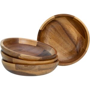 Nature Creatable 21576 Acacia Wood - Nature Collection 4 Piece Wooden Multi -Purpose Bowl Set Brown 20ml Nature Creatable 21576 Acacia Wood - Nature Collection 4 Piece Wooden Multi -Purpose Bowl Set Brown 20ml