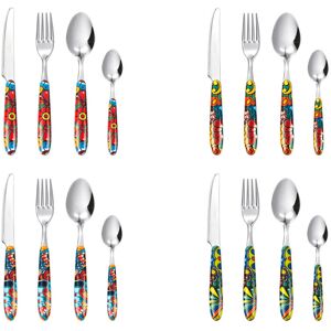 Excelsa Acapulco Cutlery Set 16 Pieces Multicolour 16 Excelsa Acapulco Cutlery Set 16 Pieces Multicolour 16