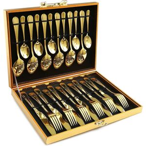 Fairmont Park Adejinmi 24 Piece Stainless Steel Cutlery Set , Service for 6 24 Fairmont Park Adejinmi 24 Piece Stainless Steel Cutlery Set , Service for 6 24