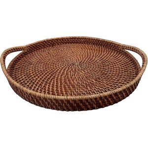 Brambly Cottage Conleth Serving Tray Brown 48.3cm W X 48.3cm D X 7.87cm H Brambly Cottage Conleth Serving Tray Brown 48.3cm W X 48.3cm D X 7.87cm H