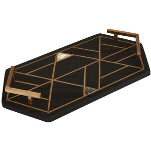 Fairmont Park Antwaun Serving Tray Black 37cm W X 19cm D X 5cm H Fairmont Park Antwaun Serving Tray Black 37cm W X 19cm D X 5cm H