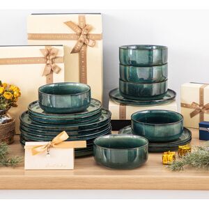 Metro 18 Piece Dinnerware Set - Service for 6 Green 18 Metro 18 Piece Dinnerware Set - Service for 6 Green 18