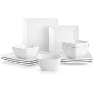 Vancasso 12-Piece Stoneware Dinner Set - Service for 4 White 12 Vancasso 12-Piece Stoneware Dinner Set - Service for 4 White 12