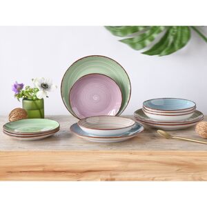CREATABLE Samba Bunt 12-piece Porcelain Dinnerware Set - Dinnerware Set CREATABLE Samba Bunt 12-piece Porcelain Dinnerware Set - Dinnerware Set