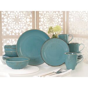 Creatable Nature Collection Stone, 16 piece dinnerware set made of stoneware Blue/White/Grey 16 Creatable Nature Collection Stone, 16 piece dinnerware set made of stoneware Blue/White/Grey 16