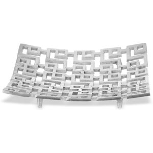 Metro Laskey Aluminum Rectangular Decorative Plate in Silver Silver Metro Laskey Aluminum Rectangular Decorative Plate in Silver Silver