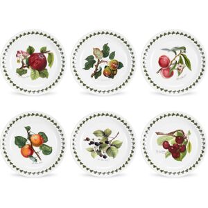 Portmeirion Pomona 6 Piece Side Plates Set White;Green;Pink 18.5cm W X 3cm W Portmeirion Pomona 6 Piece Side Plates Set White;Green;Pink 18.5cm W X 3cm W