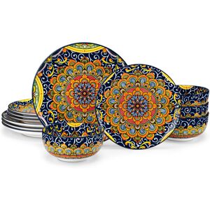 Vancasso Stoneware Dinner Sets Yellow 12 Vancasso Stoneware Dinner Sets Yellow 12