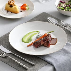 MALACASA 32-Piece White Bone China Dinnerware Set With Golden Trim, Service For 8 White;Gold;Ivory 32 MALACASA 32-Piece White Bone China Dinnerware Set With Golden Trim, Service For 8 White;Gold;Ivory 32