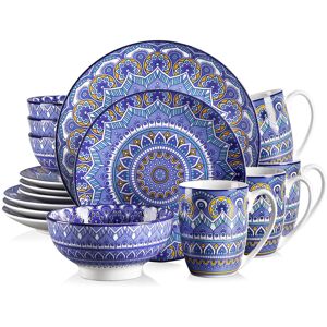 Vancasso 16 Piece Dinnerware Set, Service for 4 Sapphire 16 Vancasso 16 Piece Dinnerware Set, Service for 4 Sapphire 16