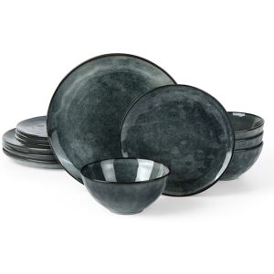 Latitude Run 12 Piece Stoneware Dinnerware Set - Service for 4 Deep Forest 12 Latitude Run 12 Piece Stoneware Dinnerware Set - Service for 4 Deep Forest 12