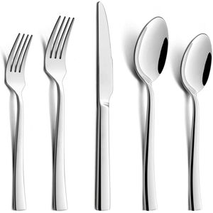 Ivy Bronx 60-piece cutlery set for 12 people with knife, fork, spoon, stainless steel cutlery for family/party/hotel/restaurant, highly polished and dishwasher Black 60 Ivy Bronx 60-piece cutlery set for 12 people with knife, fork, spoon, stainless steel cutlery for family/party/hotel/restaurant, highly polished and dishwasher Black 60
