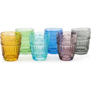 Excelsa Set Of 6 Glasses Country Flower 30 Cl Multicolor 300ml Excelsa Set Of 6 Glasses Country Flower 30 Cl Multicolor 300ml