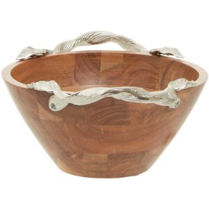 Alpen Home Drea Medium Serving Bowl Brown;Silver Alpen Home Drea Medium Serving Bowl Brown;Silver
