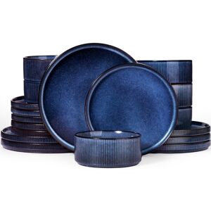 Brambly Cottage 18 Piece Stoneware Dinnerware Set - Service for 6 Nebulas Blue 18 Brambly Cottage 18 Piece Stoneware Dinnerware Set - Service for 6 Nebulas Blue 18