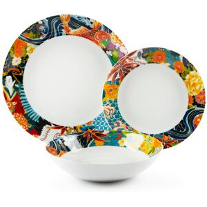 Excelsa "NIPPON" 18 PCS DINNER SET Multicolor 18 Excelsa "NIPPON" 18 PCS DINNER SET Multicolor 18