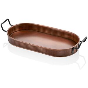 Canora Grey Astrit Tray Copper 5cm H x 54cm W x 23cm D Canora Grey Astrit Tray Copper 5cm H x 54cm W x 23cm D